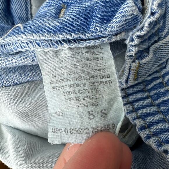 Vintage Riders Denim Jeans Kids Size 5 Light Blue Wash 90s High Waisted - Picture 4 of 5